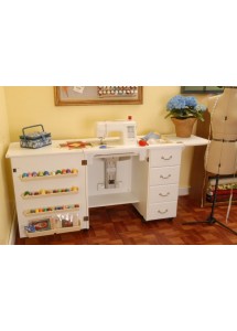 Sewing Machine Cabinet - Marilyn White